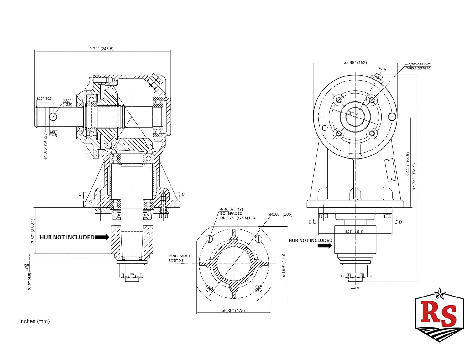 Shear Bolt Gearbox 35-45HP by Rancher Supply - Rotary Replacement Kit for Omni Gear RC30 with 5 Extra Shear Bolts, Lubricant Not Included