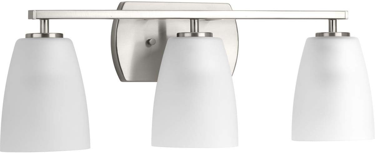 Progress Lighting P300133-009 Leap Three-Light Bath, Brushed Nickel Pack of 2