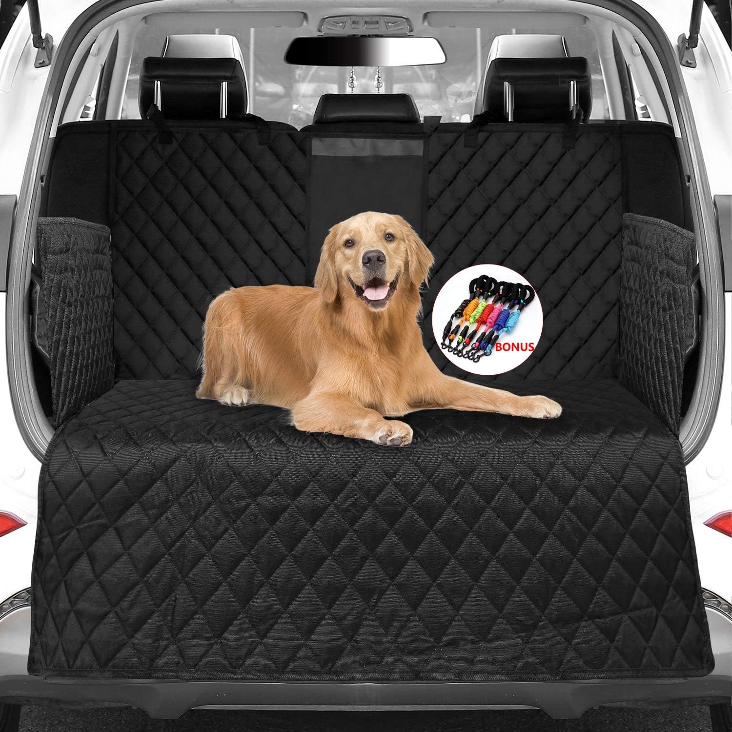Pet Dog Trunk Cargo Liner - Oxford Car SUV Seat Cover - Waterproof Floor Mat for Dogs Cats - Washable Dog Accessories