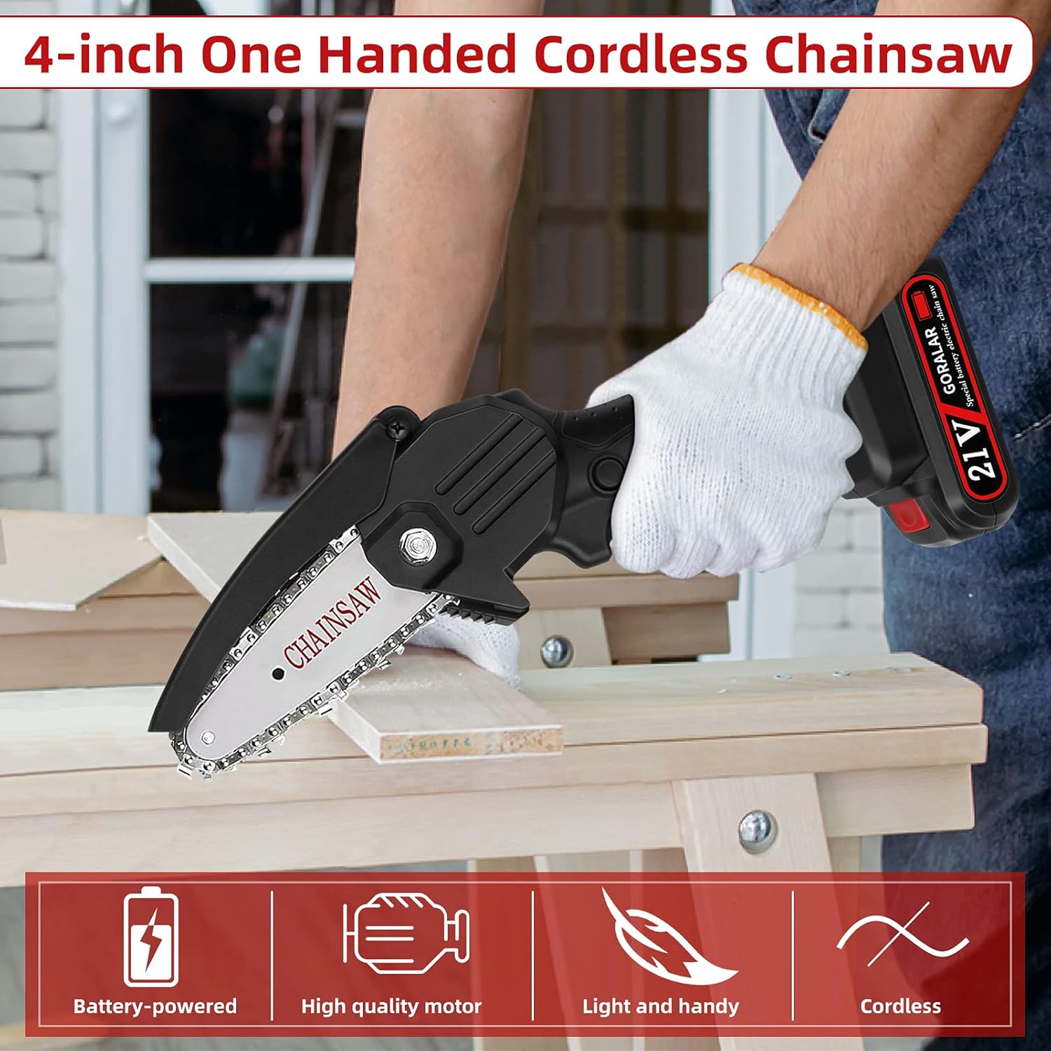 Mini Cordless Chainsaw Upgraded 4