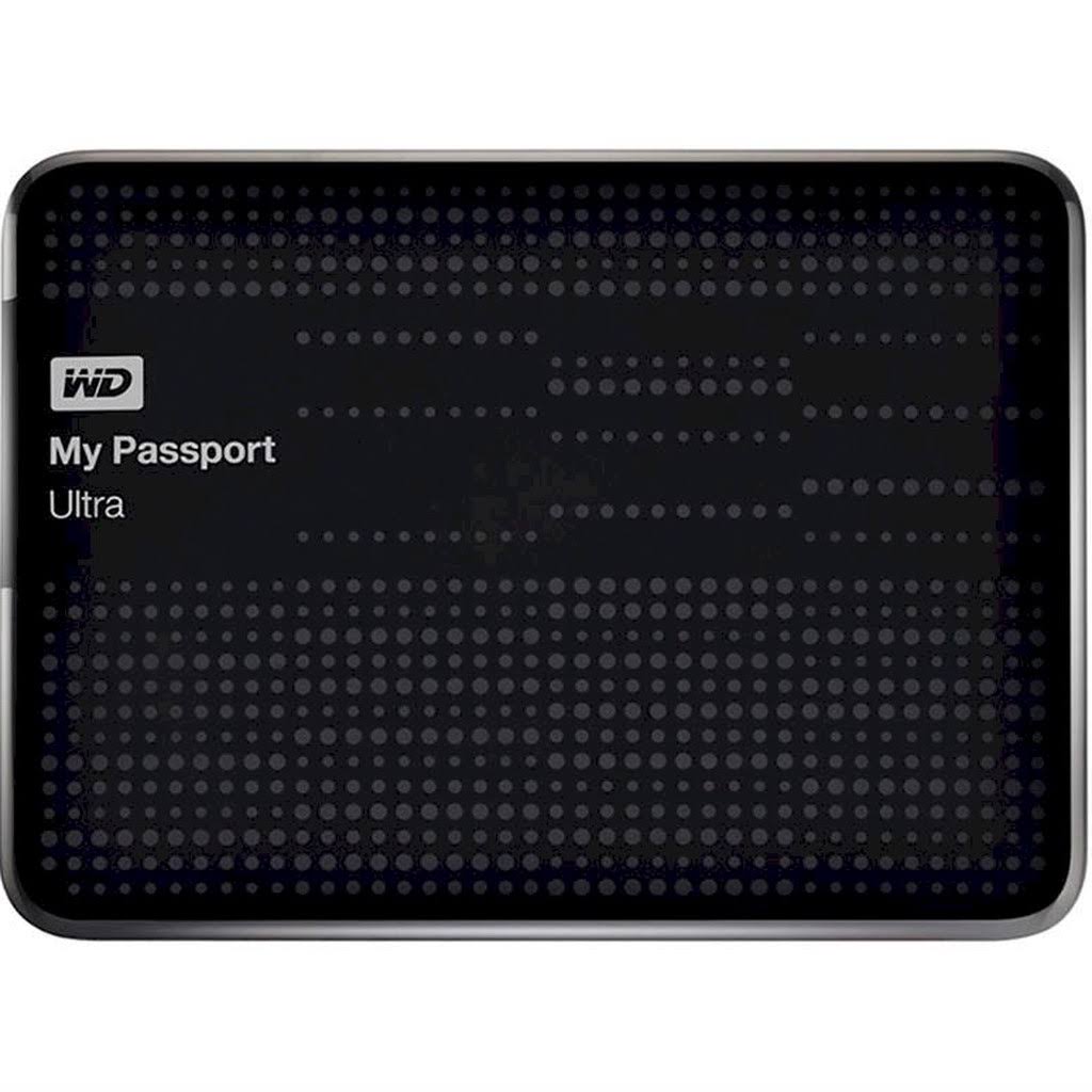 WD My Passport Ultra External USB 3.0/2.0 Portable Hard Drive, Black, 1.5 TB