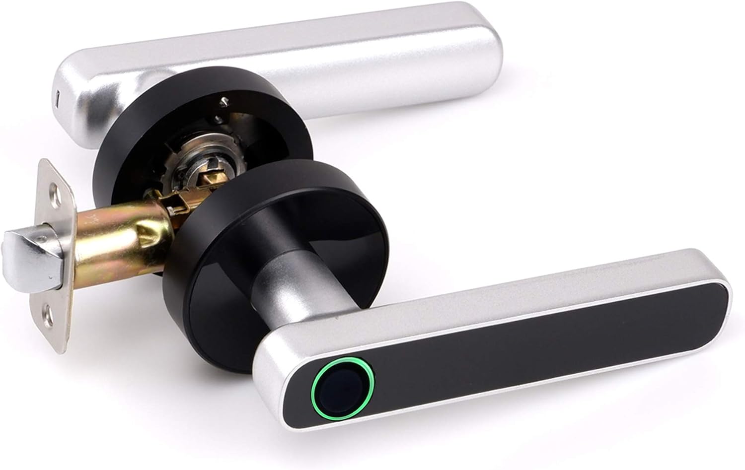 HARFO L1 Fingerprint Door Lock, Biometric Keyless Entry Door Lock, Smart Door Lock for Family Apartment Office (Sliver) Pack of 2