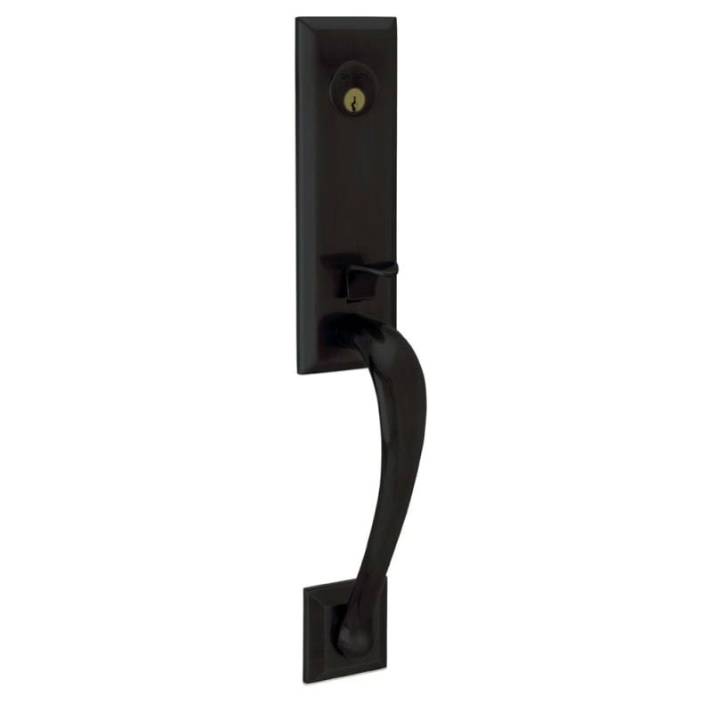 Baldwin M502190LFD Cody Left Hand Dummy Entry Handleset with 5452 Lever in Satin Black