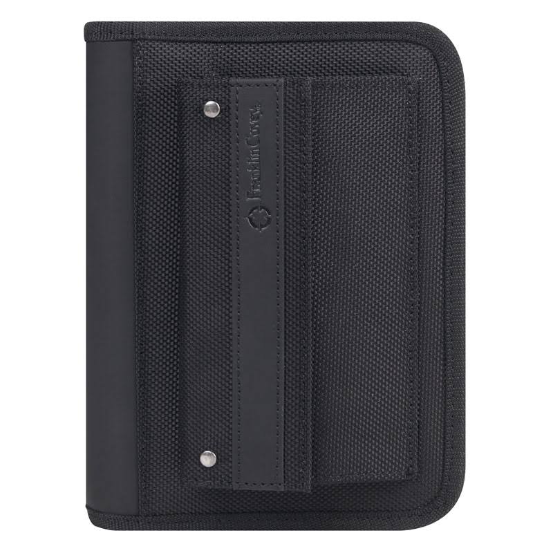 Pocket Friday Nylon Zipper Binder - Black
