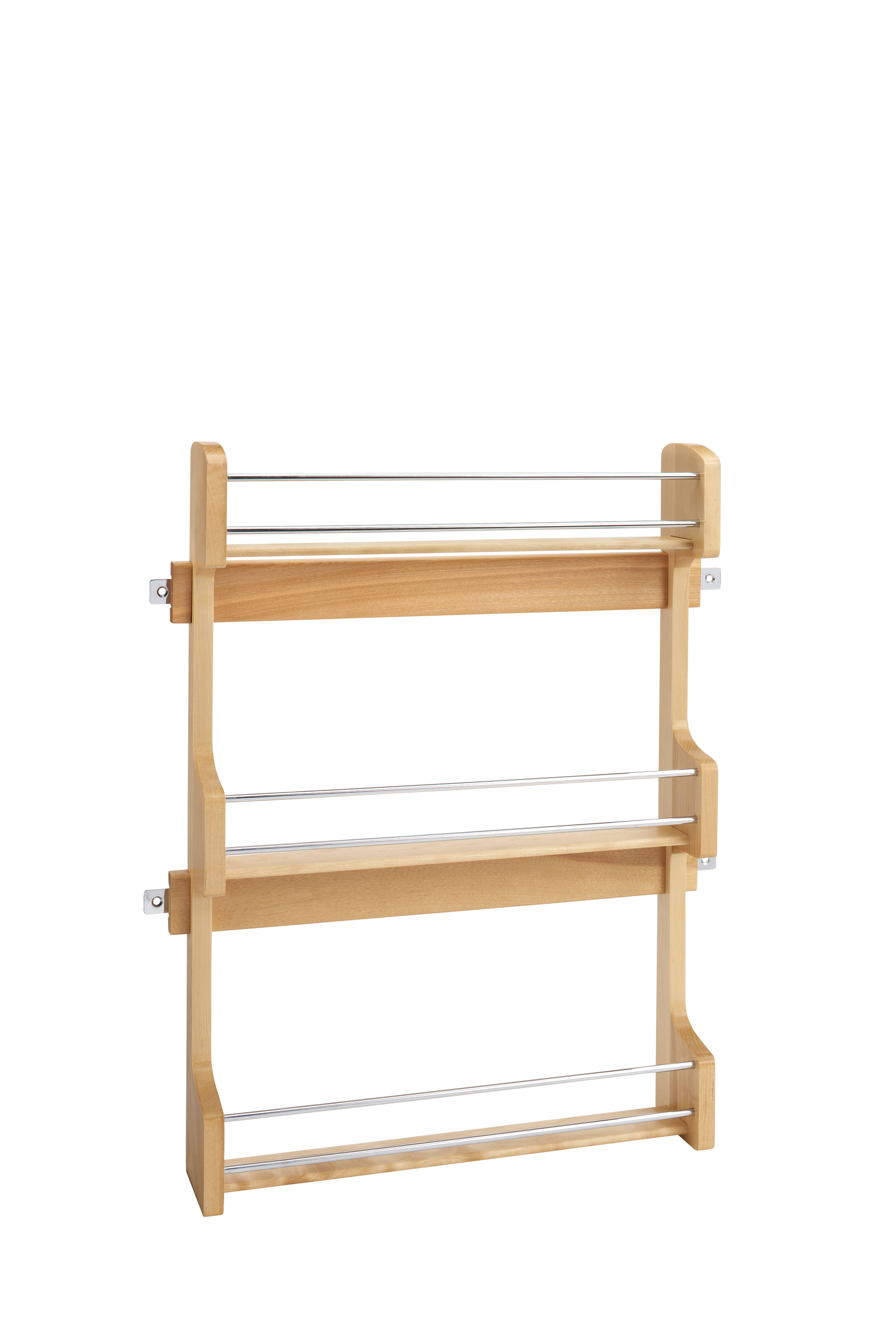 Rev-a-Shelf Door Mount Spice Rack, Natural