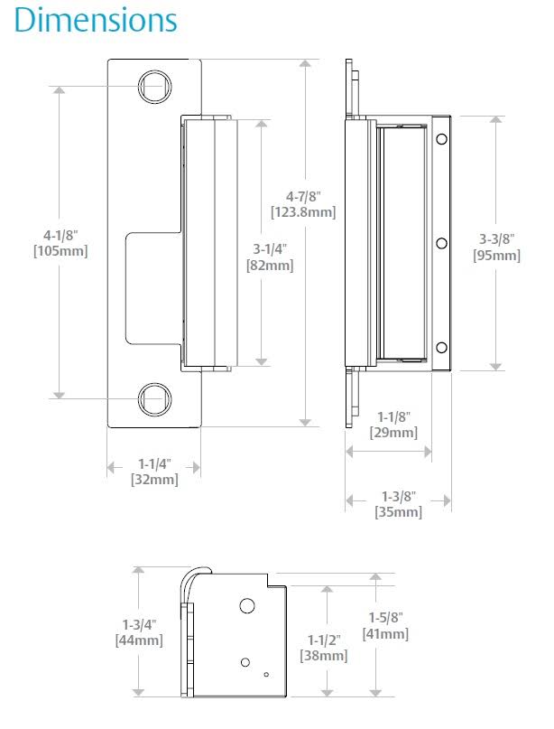 HES 1500C Electric Strike Complete Pac for Latchbolts