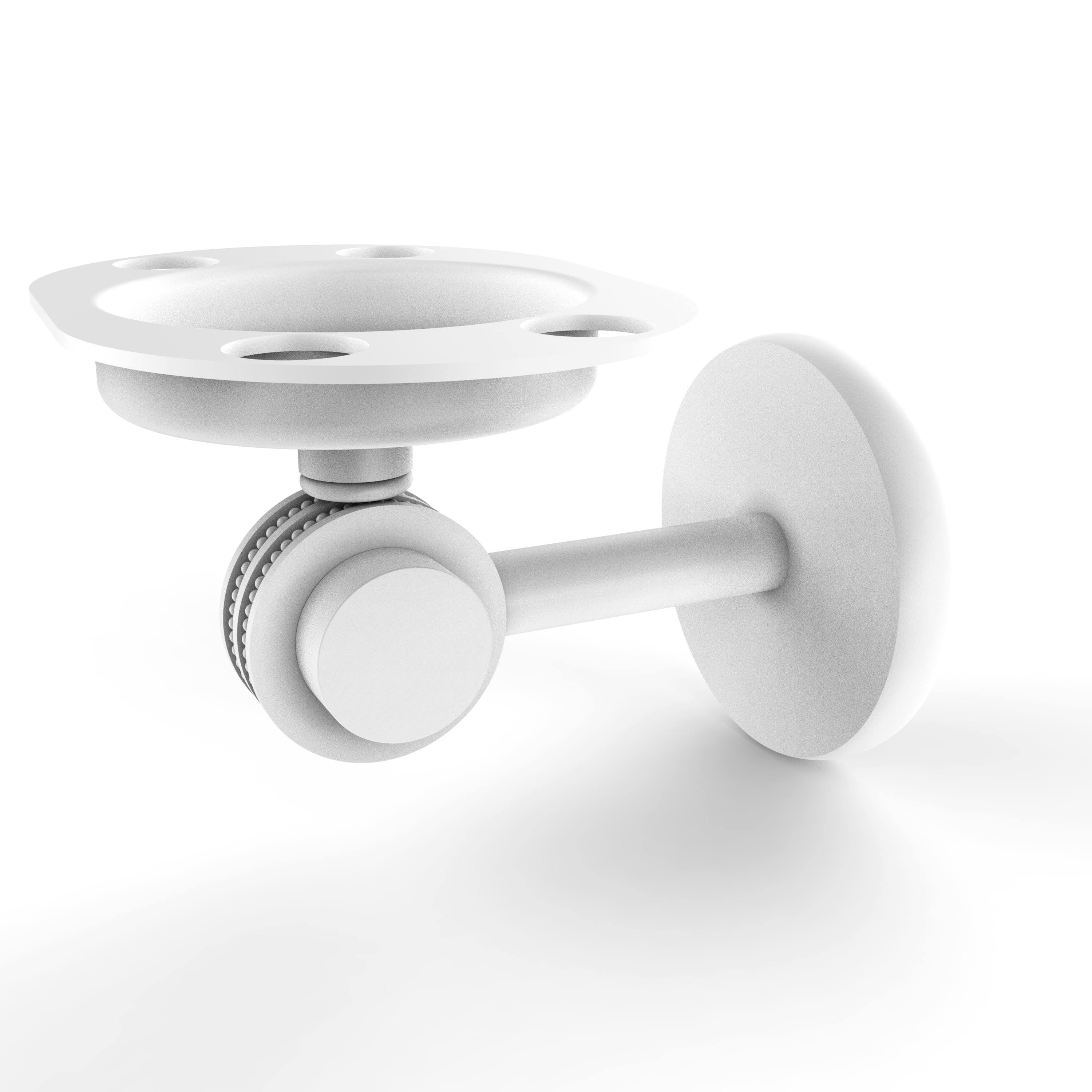 Allied Brass Satellite Orbit Two Collection Tumbler and Toothbrush Holder Dotted Accents Satin Brass