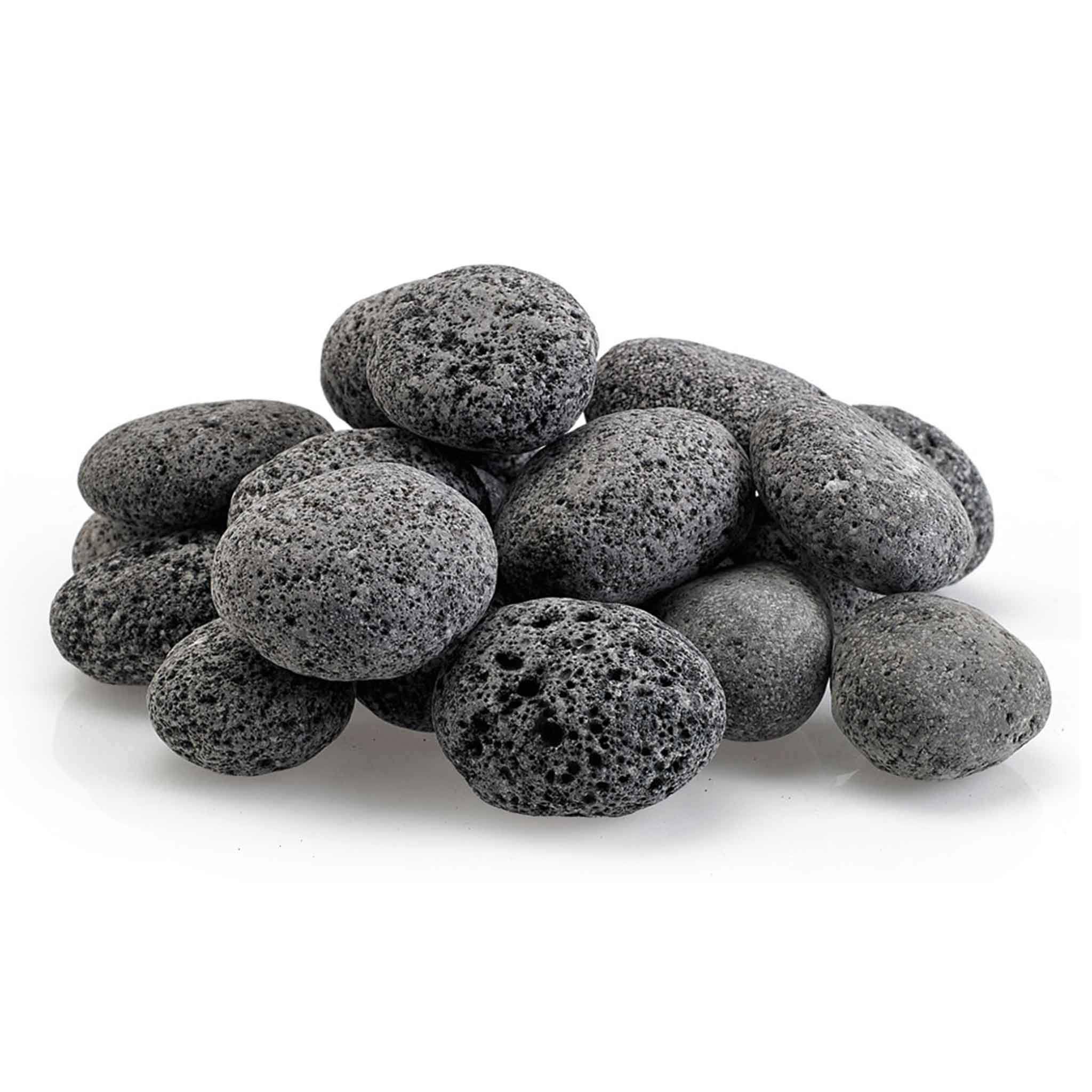 American Lavast-M-20 Gray u0026 Black Lava Stone - Medium, 20 lbs
