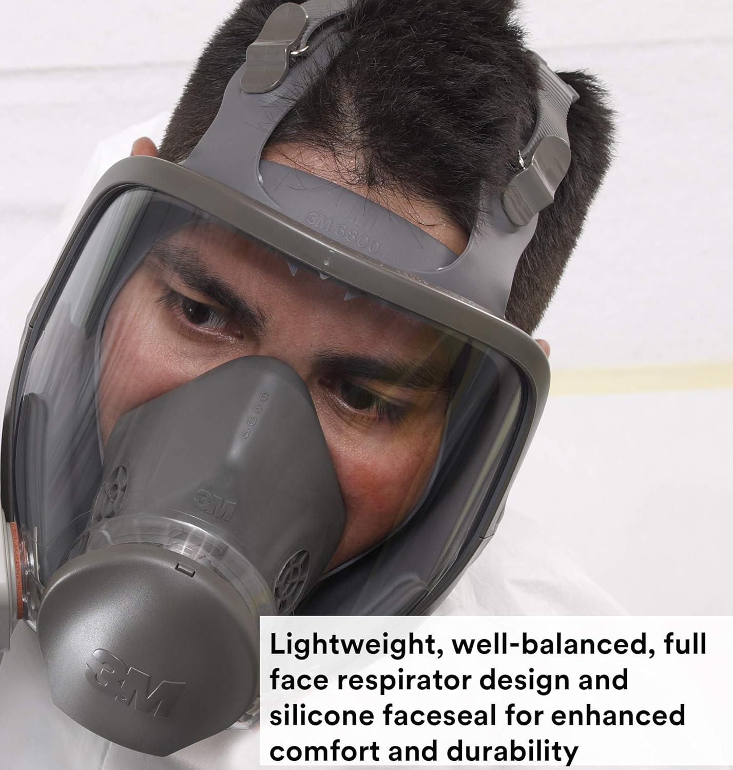 3M Respirator Kit, Full Face 6900, Reusable, Large, Plus 4 Particulate Filters 2097, P100 for Mold Remediation, Dust, Lead, Asbestos, 69097