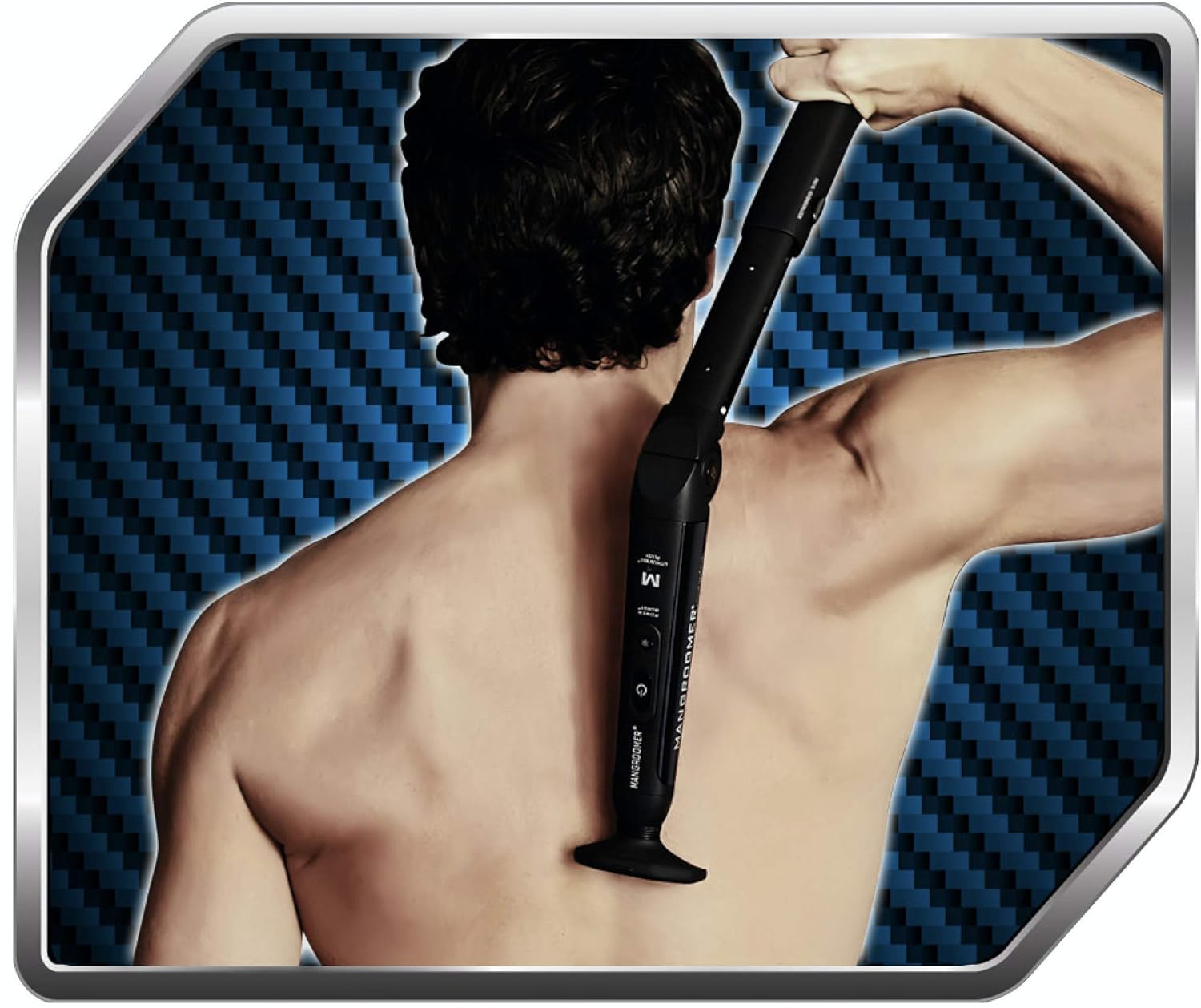 MANGROOMER New Lithium Max Plus+ Do-It-Yourself Electric Back Hair Shaver with A 50% Wider Blade Design & Power Burst (Generation 7.0)