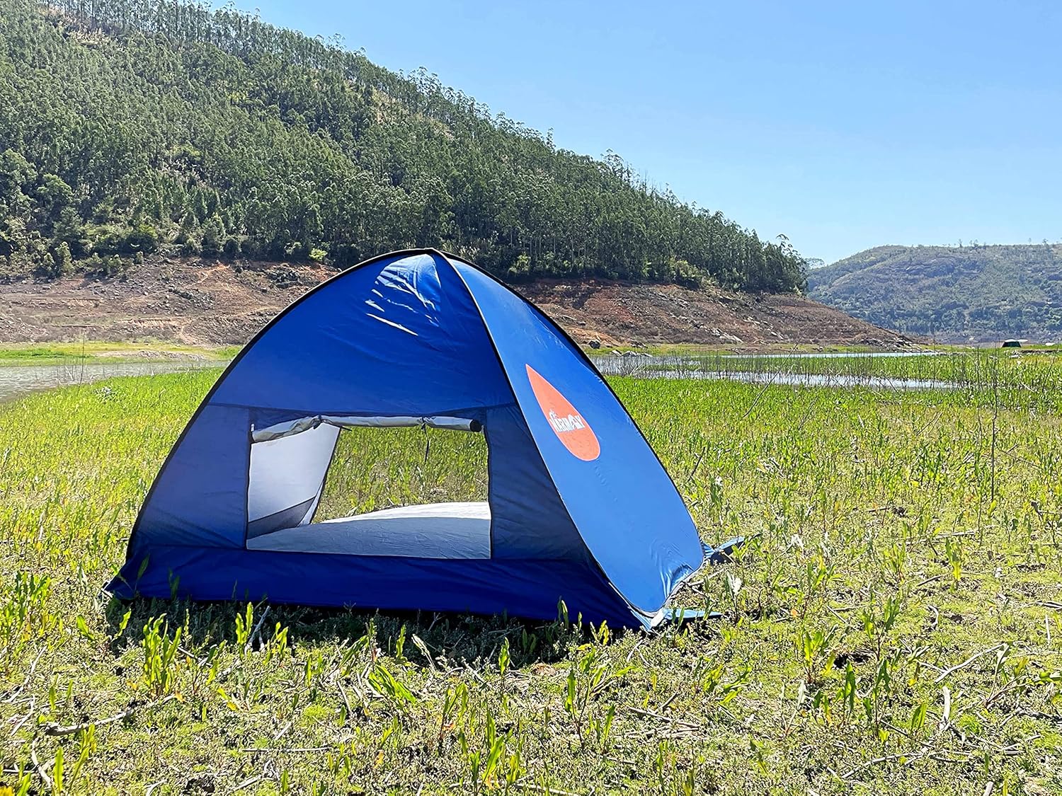 NARMAY&reg; Camping Tent Pop Up Beach Tent Portable Sun Shelter - Sea Blue