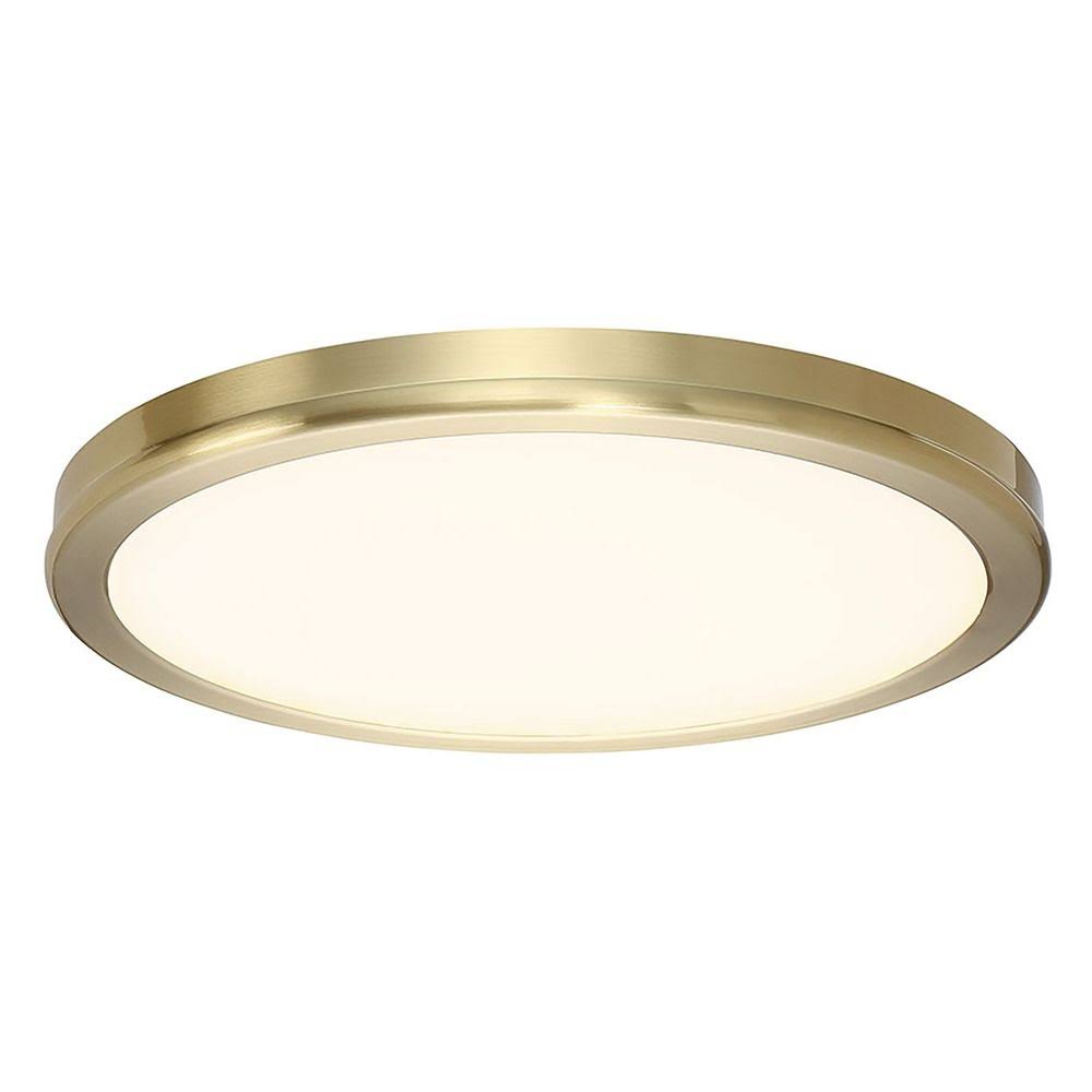 WAC Lighting FM-4610-30-BR Geos LED 10 inch Brass Flush Mount Ceiling Light
