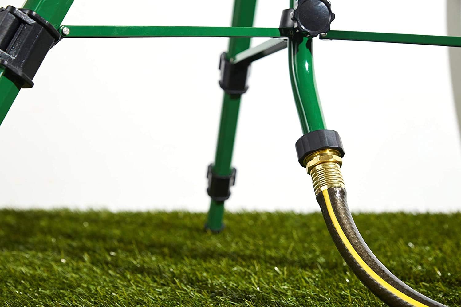 Orbit 10 Pack Heavy Duty Brass Lawn Impact Sprinkler on Tripod Base, Yard Watering - 58308D