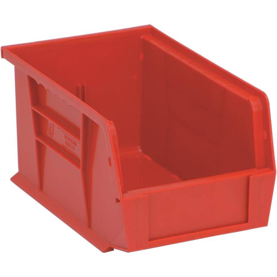 Quantum Ultra Stack and Hang Bin - 9-1/4x22Lx 6x22Wx 5x22H - Red Pack of 12