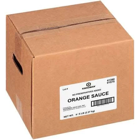 Kikkoman Preservative-Free Orange Sauce, 5 Pound (4 Pack)