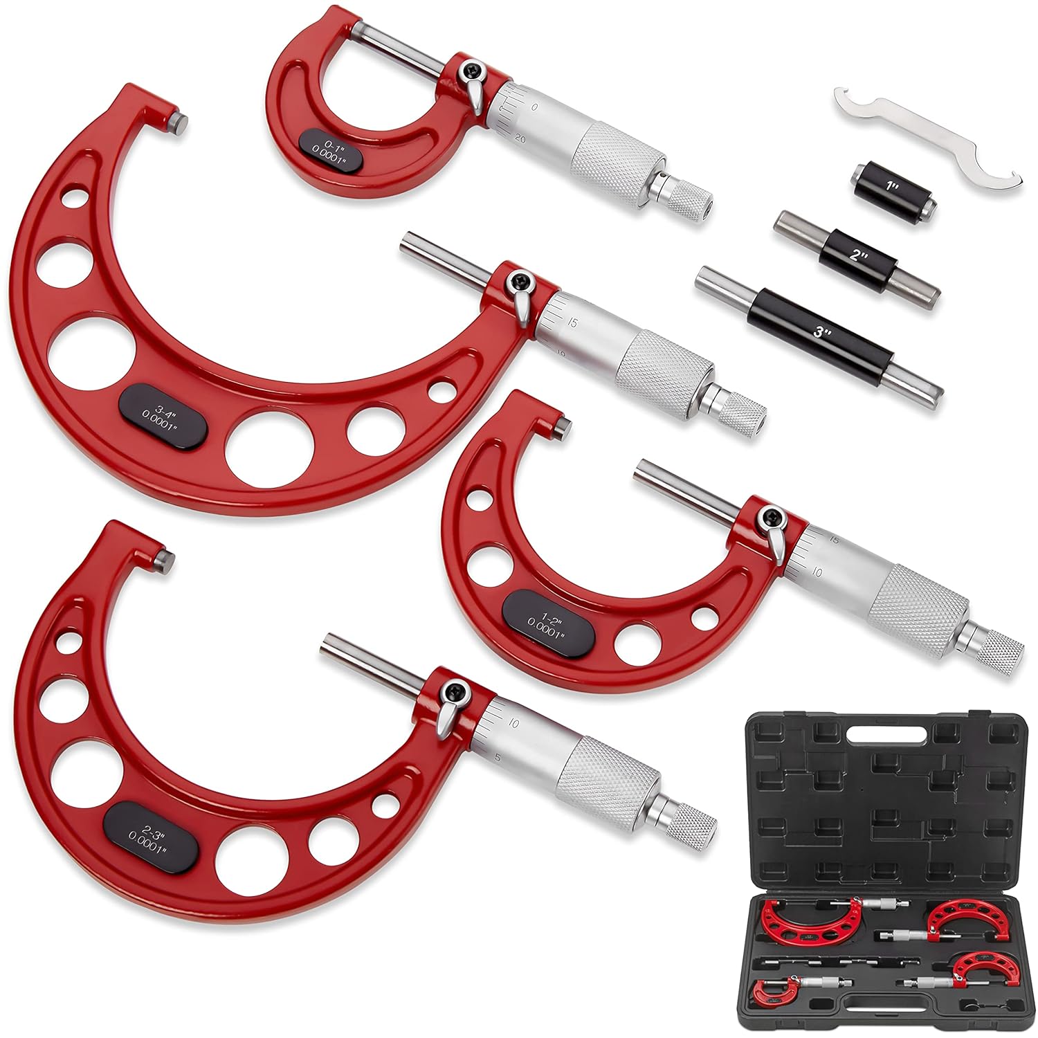 Premium Outside Micrometer Set 0-4