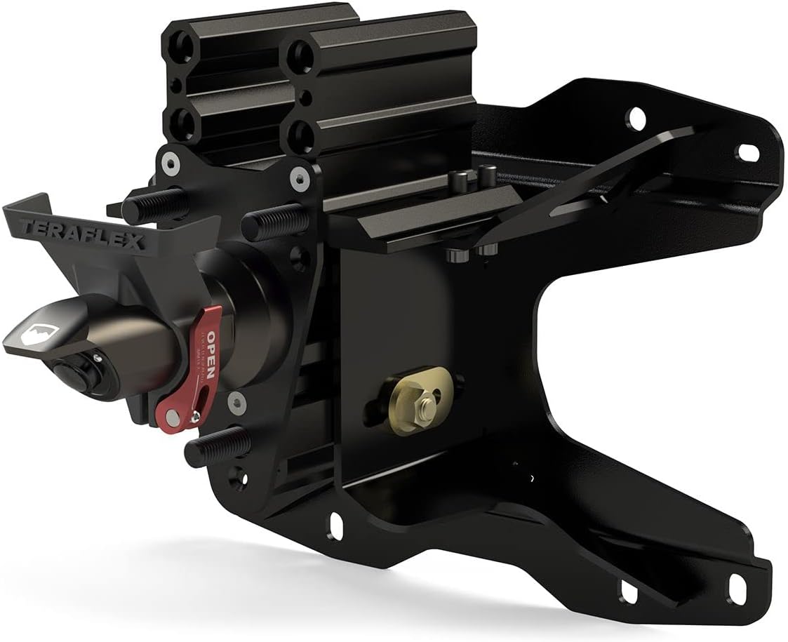 TeraFlex 4838910 JL/JLU Alpha HD Adjustable Spare Tire Mounting Kit Black