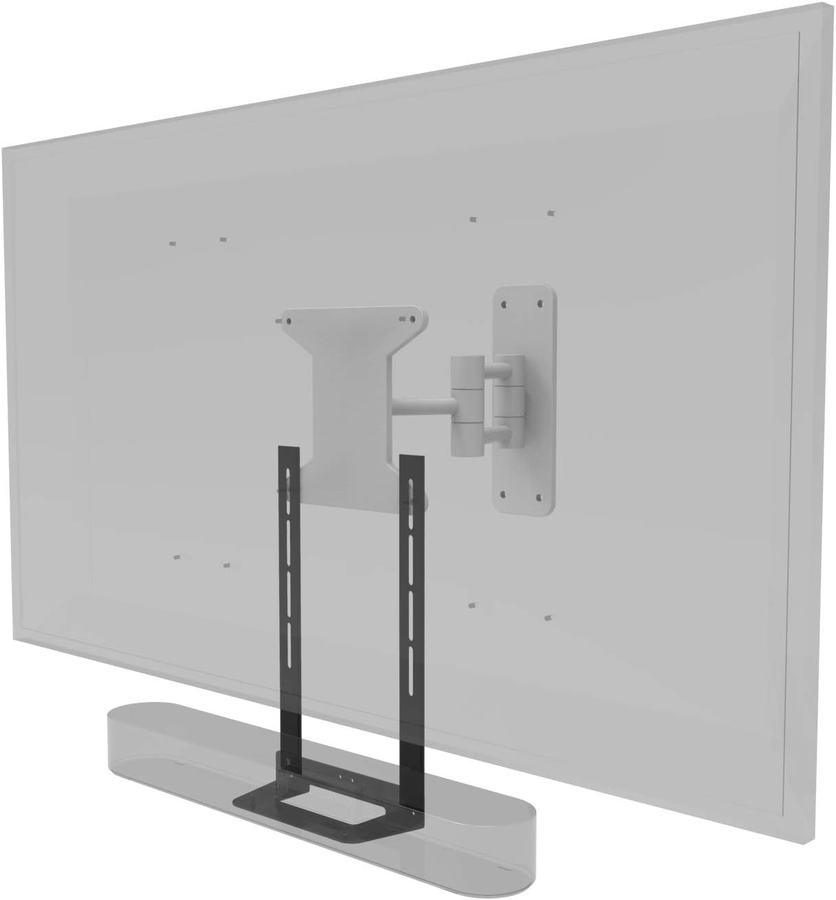 Soundbass Beam TV Mount, Black, Compatible with Sonos Beam Soundbar, Mounting Bracket for TV, Full Hardware Kit Included [Gen 2 Compatible] Pack of 2