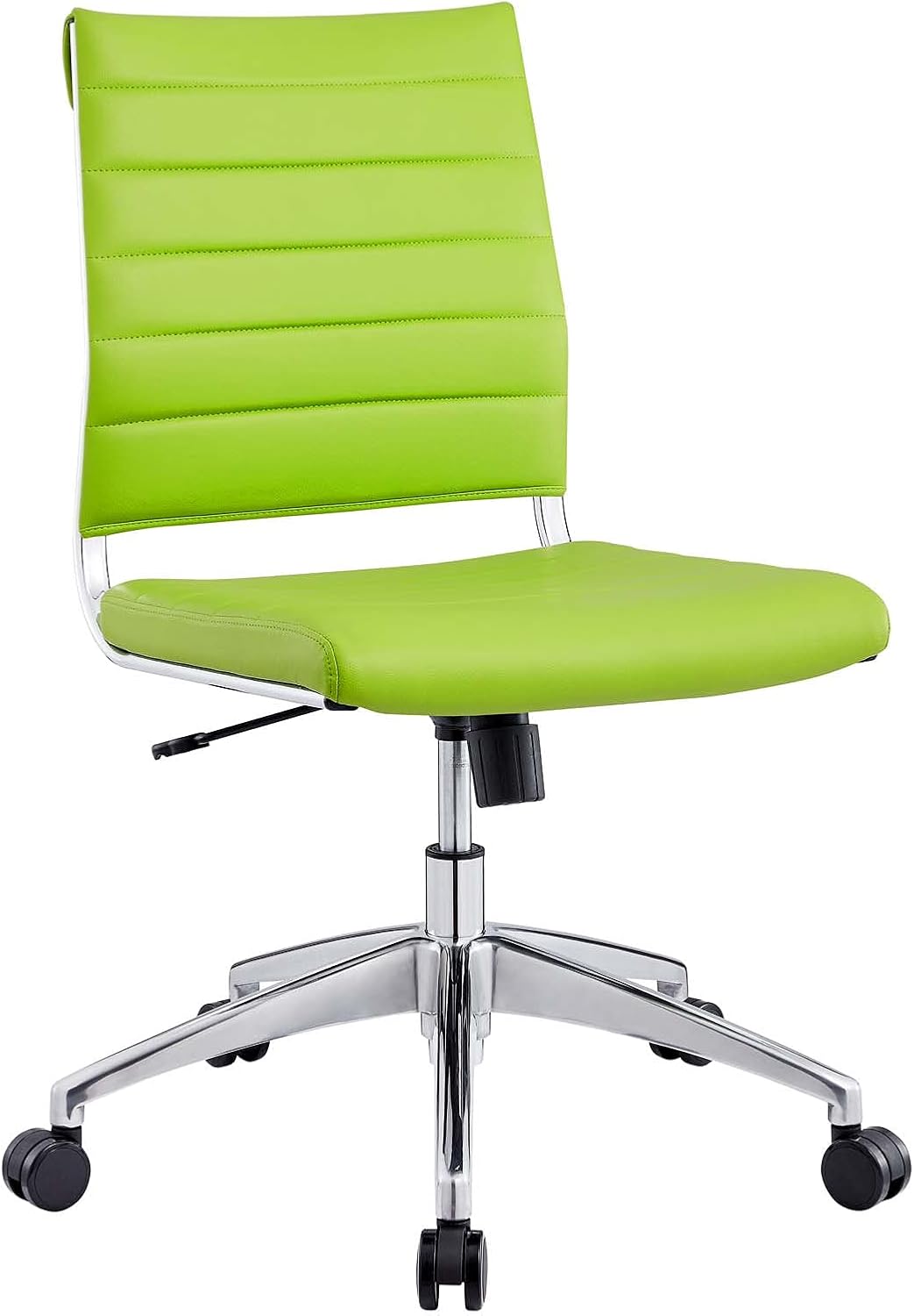 Modway Jive Ribbed Armless Mid Back Swivel Conference Chair In Gray