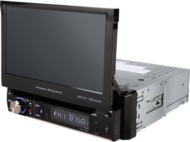 Power Acoustik PDN 726B Single-DIN In-Dash GPS Navigation Motorized