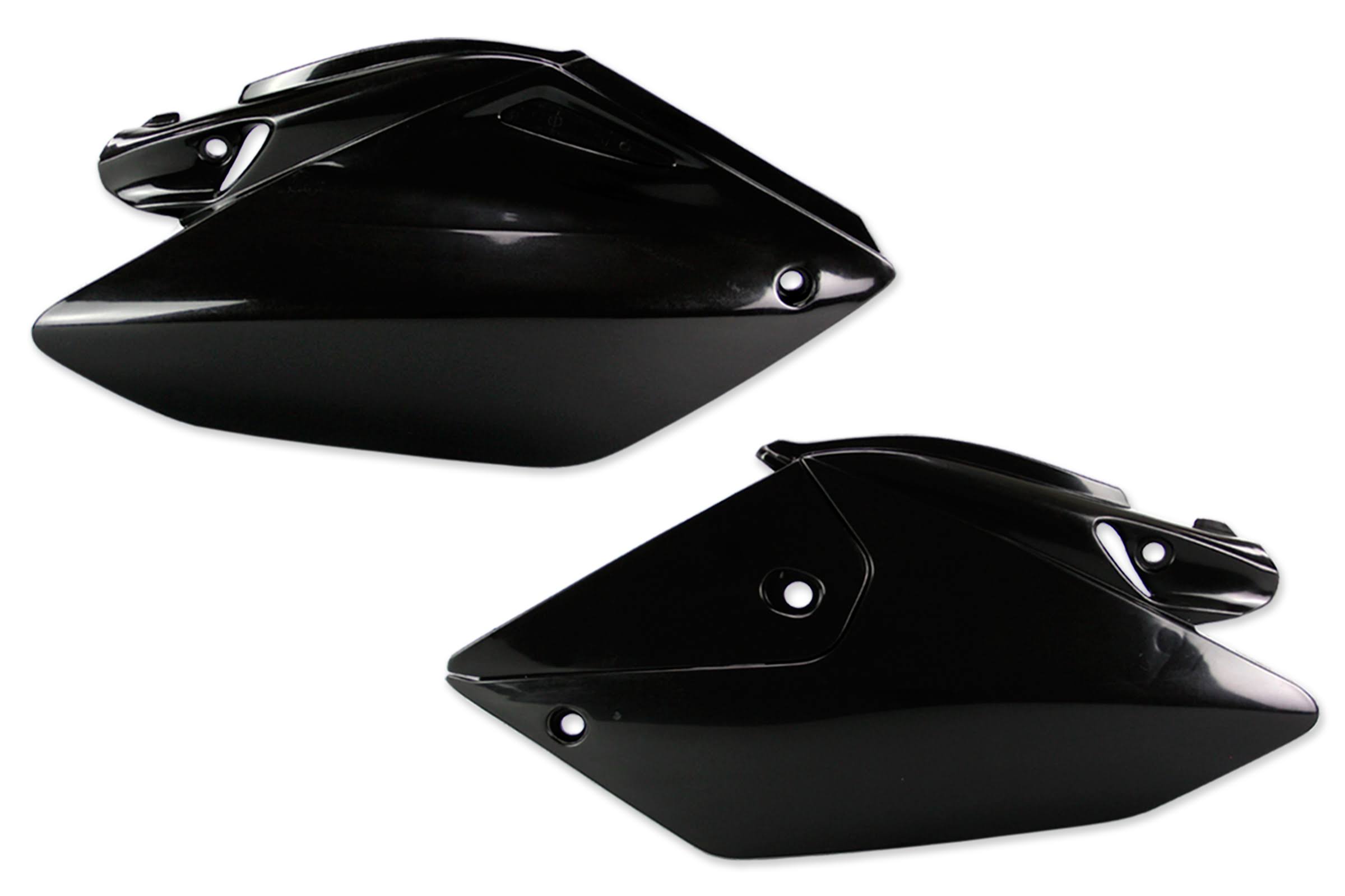 UFO Black Side Number Plates for Honda