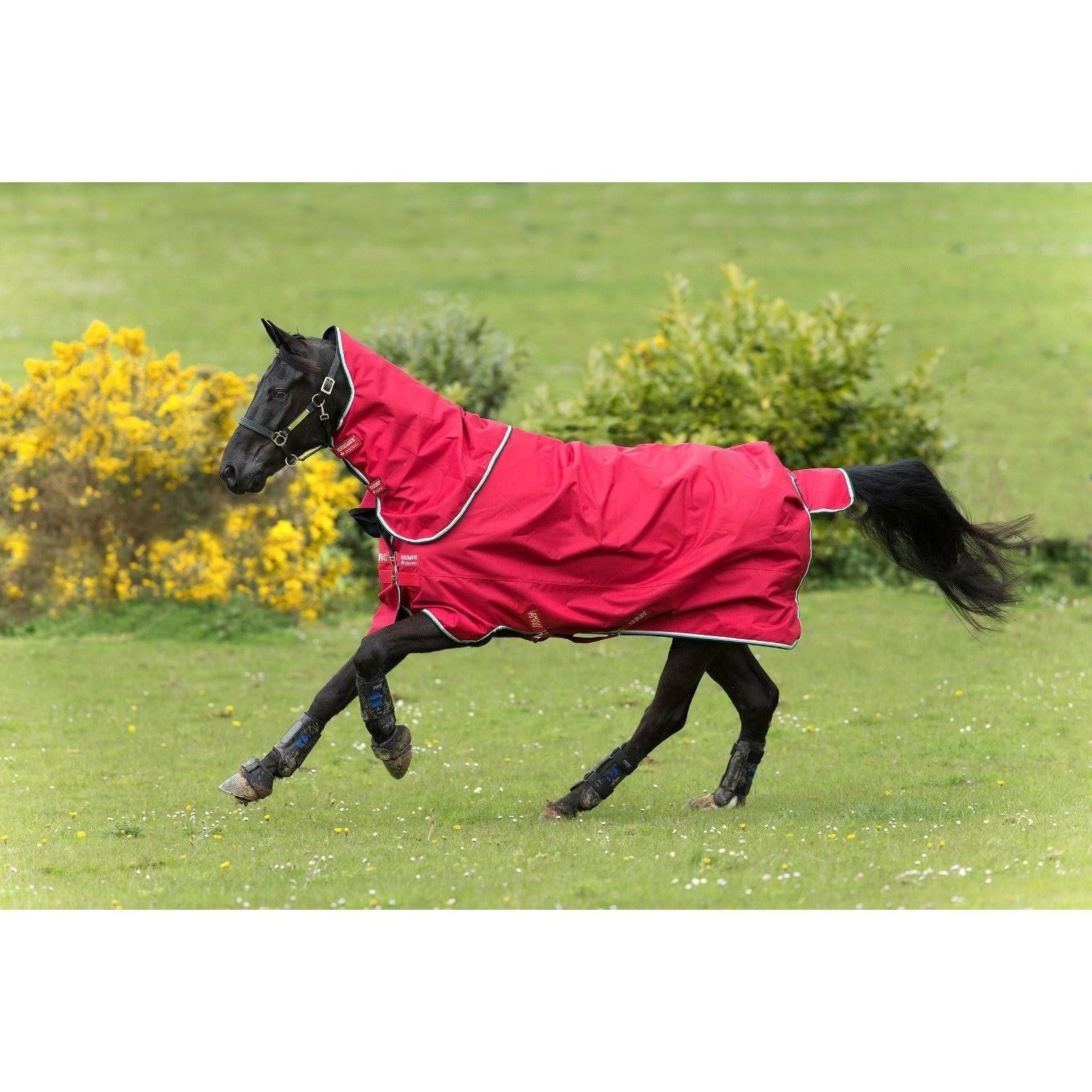 Amigo Hero ACY Plus Medium Turnout Blanket, Red/White