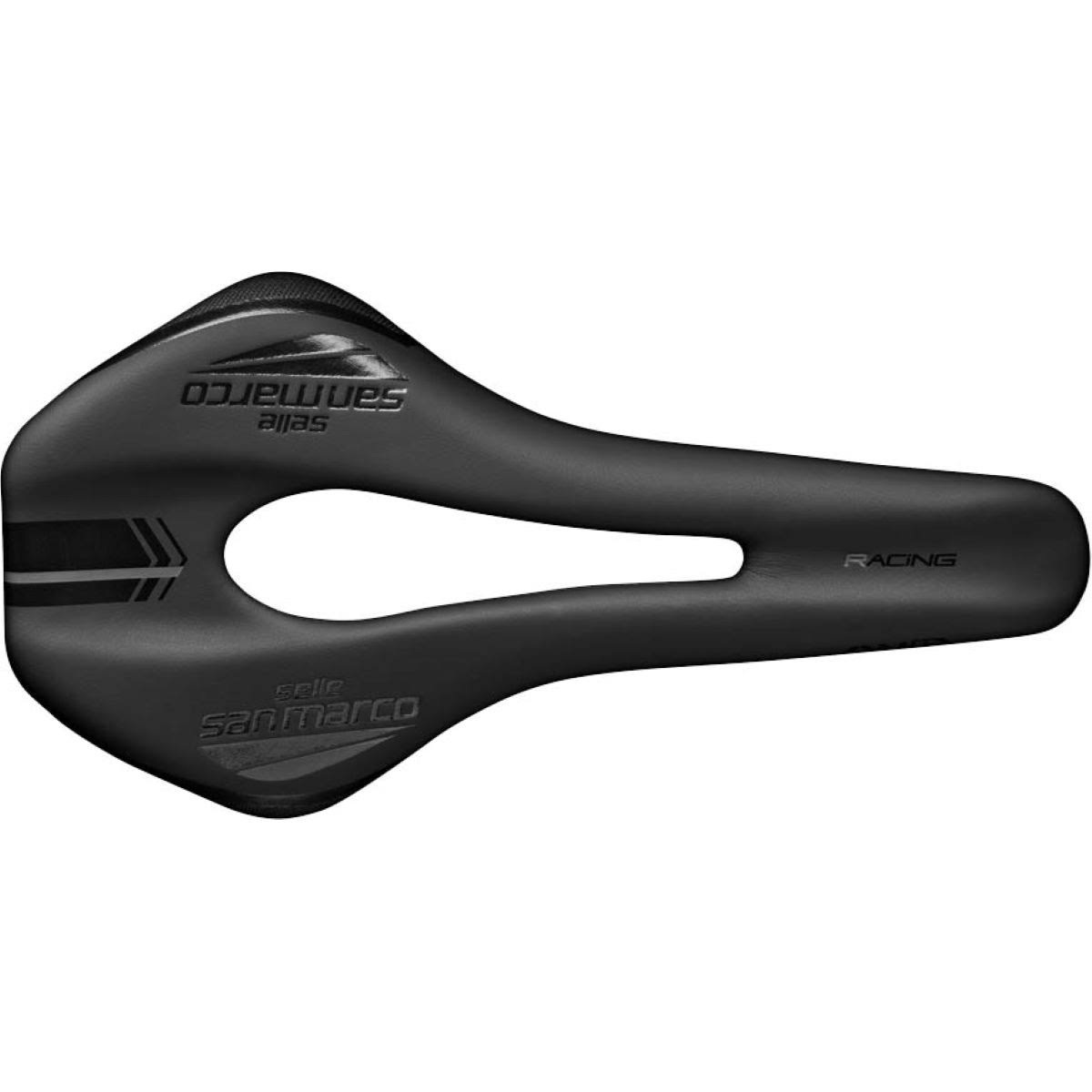 Selle San Marco Gnd Open-Fit Racing Saddle - Narrow S3 - Black-Black