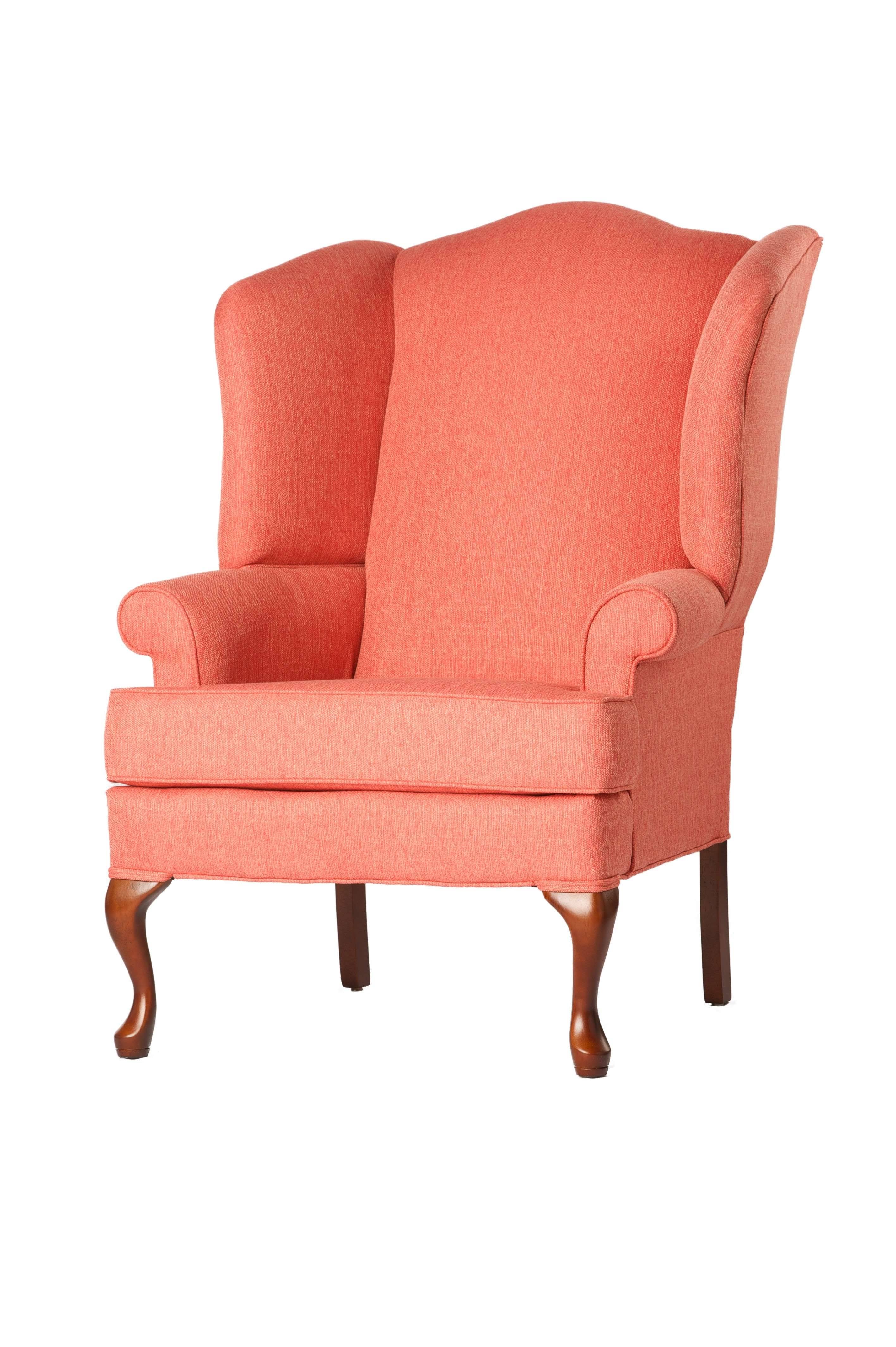 Comfort Pointe Crawford Coral Wing Back Chair