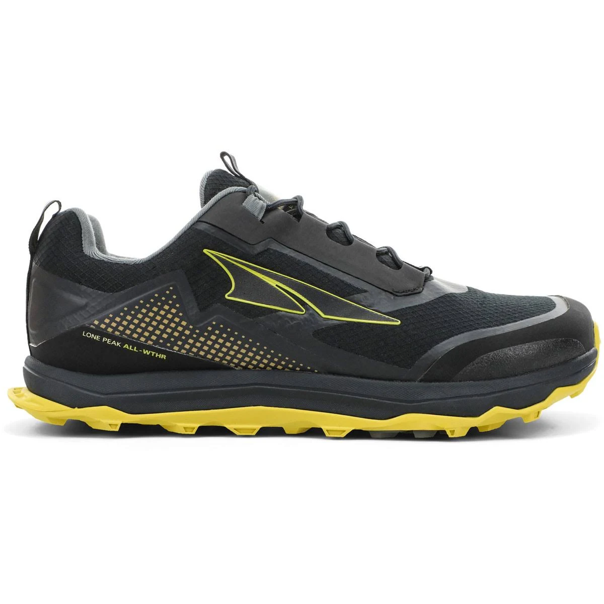 Altra Lone Peak All-Wthr Low Black/Yellow 7 D