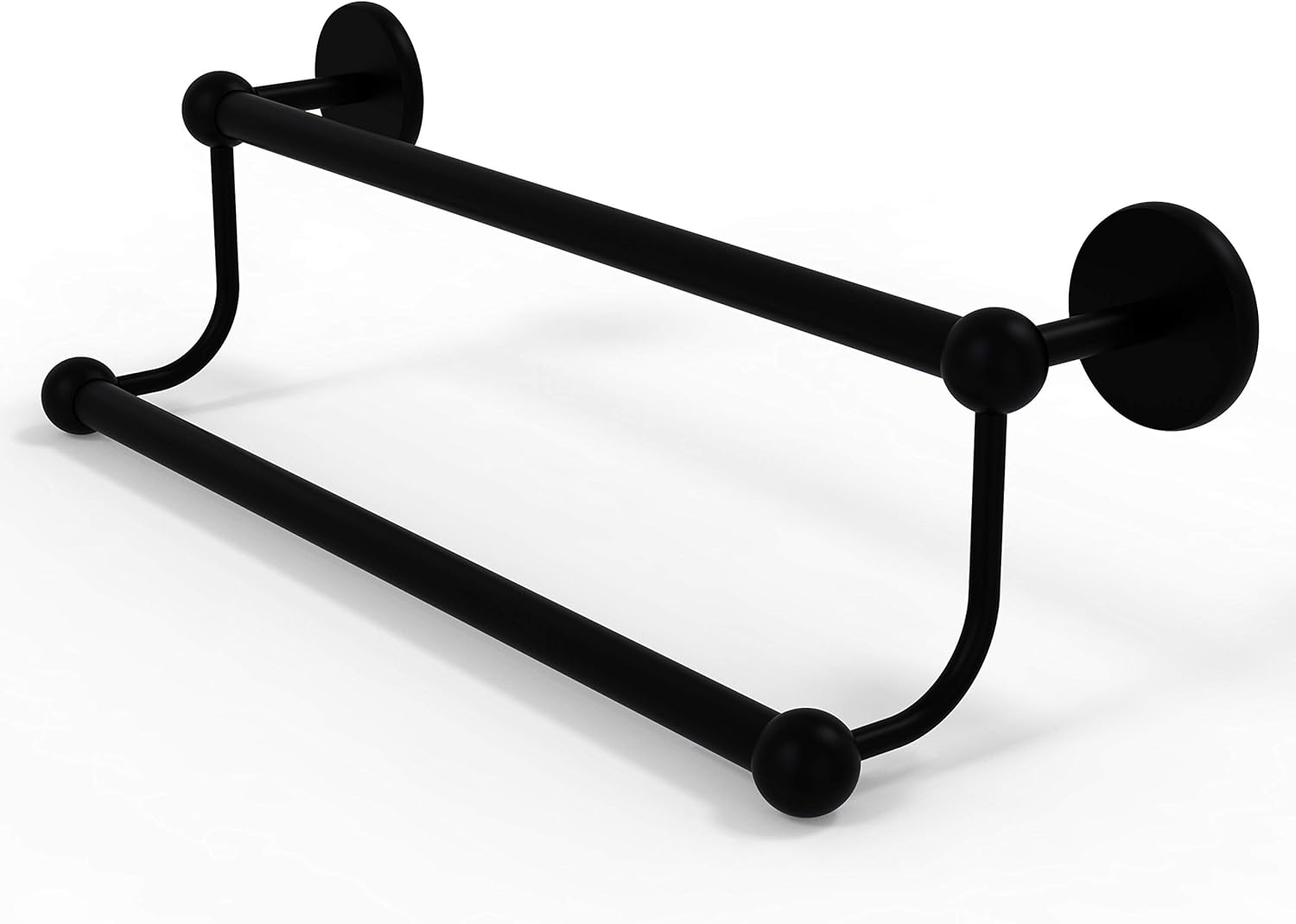 Allied Brass P1072/36-BKM 36-Inch Double Towel Bar, Matte Black