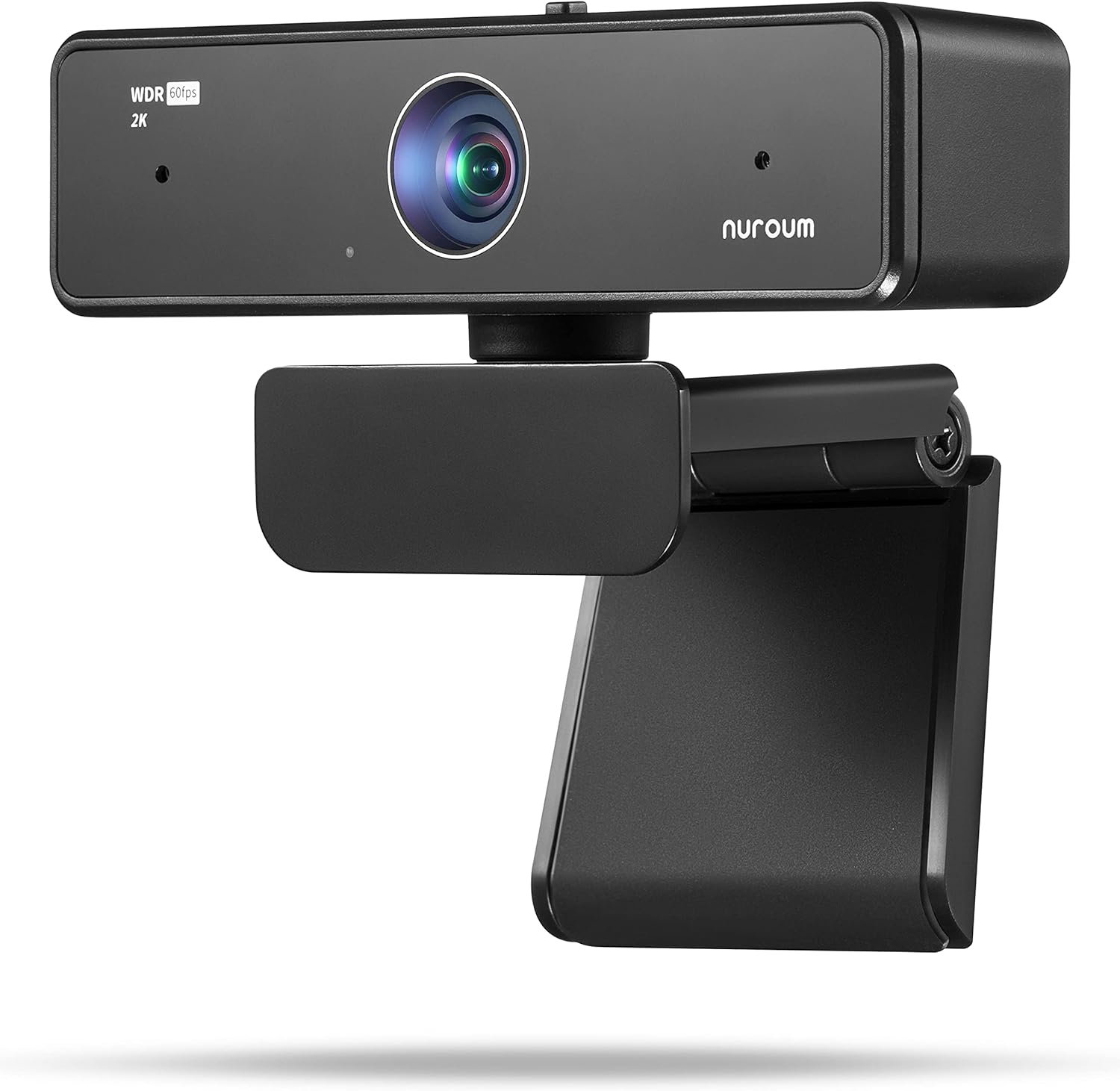 QHD Webcam, 2K@30fps, 90° Wide-Angle, Low Light Correction, 1080P@60fps, Dual Mics & 7ft Voice Pickup Range, Privacy Cover for Video Calls/Remote Learning/Recording/Streaming Pack of 2