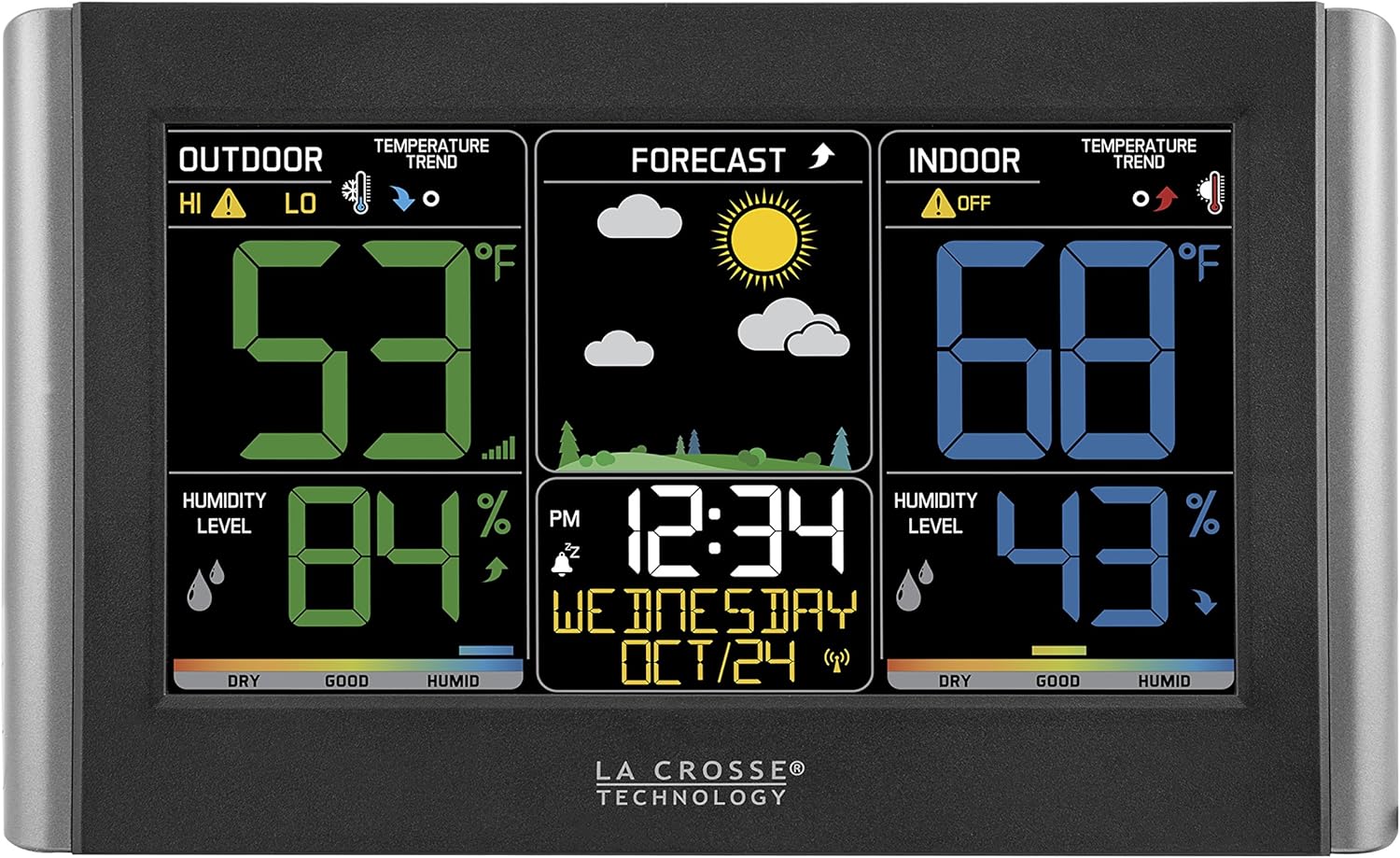 La Crosse Technology C85845-INT Weather Station, Black Pack of 2