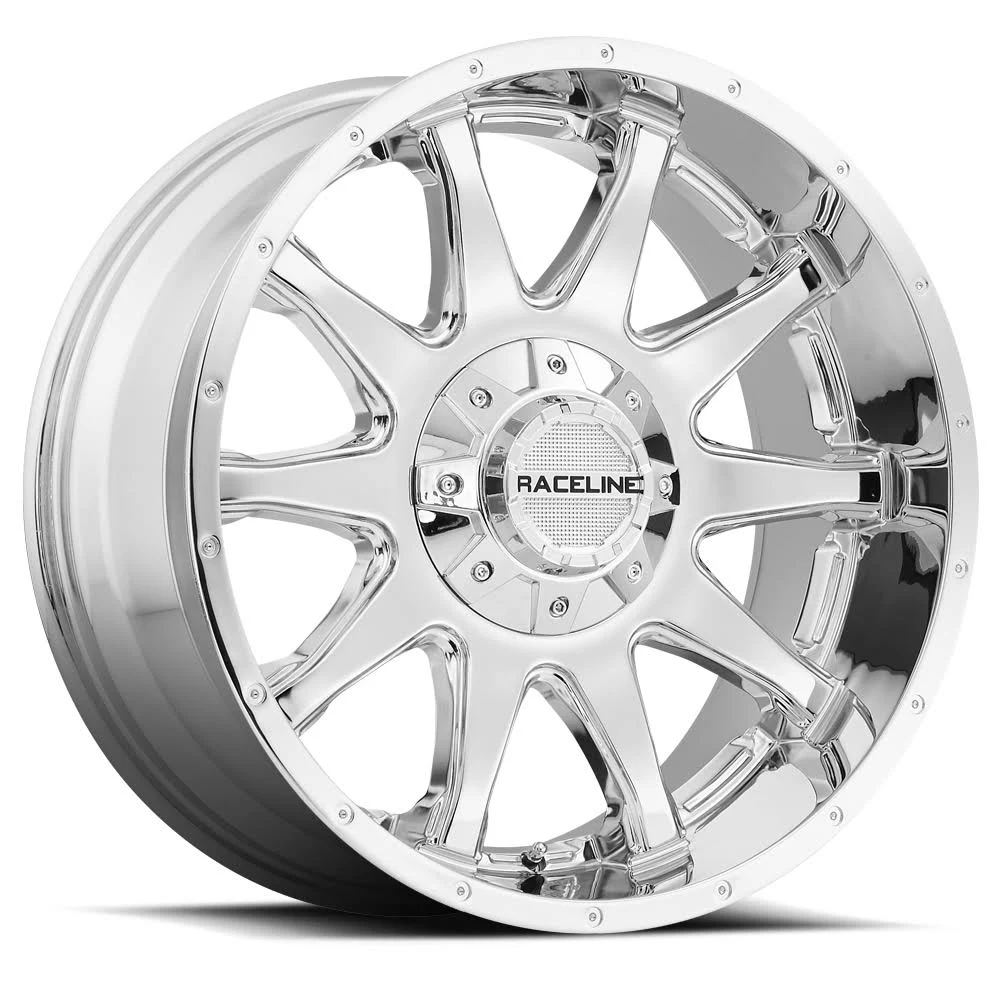 17 inch inch Raceline 930C Shift 17x8.5 6x135/6x5.5 inch +18mm Chrome Wheel Rim, Silver