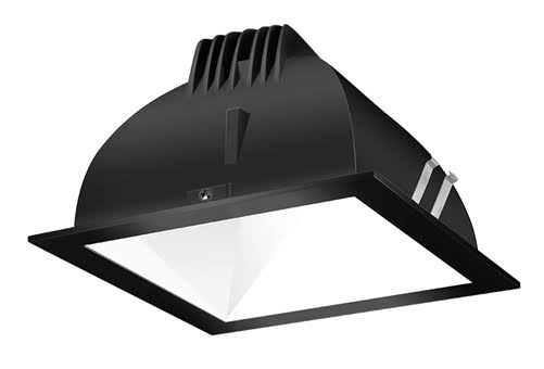 RAB NDLED4S-80YN-W-B - Finishing SC 4x22 Square 3500K LED 80 Degrees White Cone Black Ring