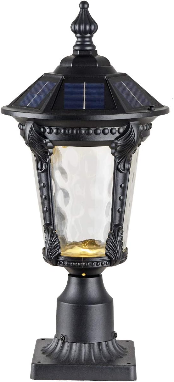 Waterproof Exterior Wall Lantern with Clear Hammered Glass E26 Outdoor Wall Light for Front Door, Backyard and Patio,One-Light 18.90