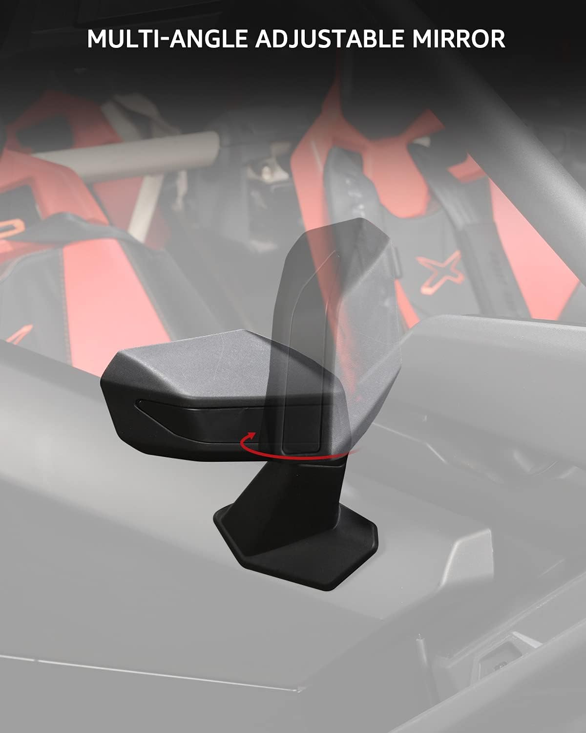 Maverick X3 Door Side Mirrors,A & UTV PRO Folding Back Upper Door Rear View Convex Mirrors Compatible with Can-Am Maverick X3 / X3 MAX,Adjustable RearView Mirrors,Black Replace OEM #715004236