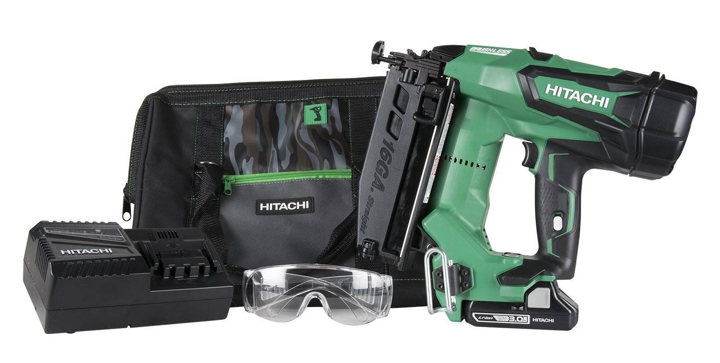 Hitachi NT1865DM 18V Brushless 16 Gauge 2-1/2 Straight Finish Nailer