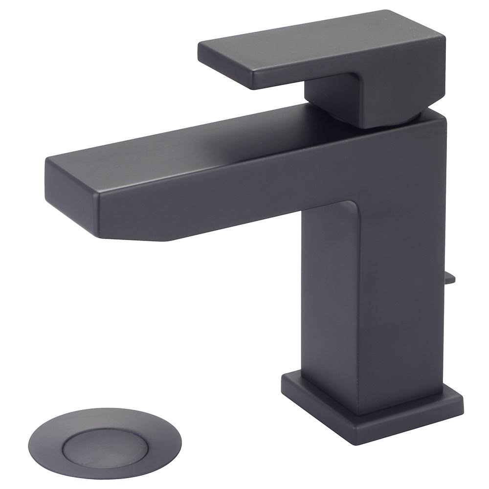 Pioneer Mod Single Handle Deck Mounted Bathroom Faucet; Matte Black 3MO160