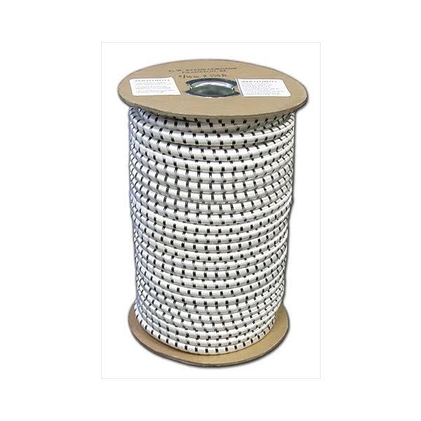 Gizmo 375 in. x 300 ft. Elastic Bungee Shock Cord in White and Black