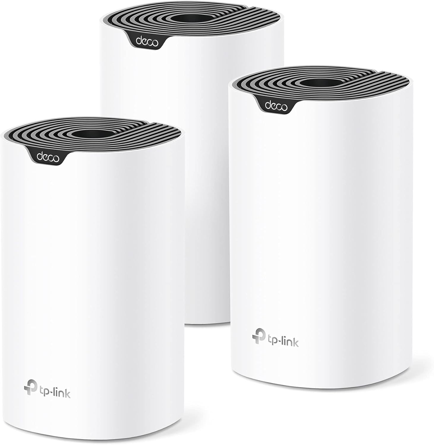 TP-Link Deco Mesh WiFi System (Deco S4) &ndash; Up to 5,500 Sq.ft. Coverage, Replaces WiFi Router and Extender, Gigabit Ports, Works with Alexa, 3-pack