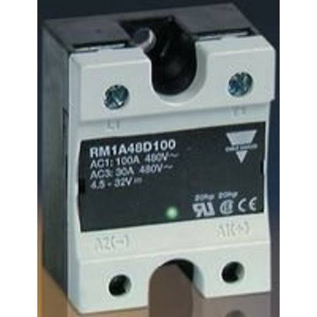 Carlo Gavazzi, Inc. RM1A48D75 RELAY; SSR; Zero-Switching; 1p-no; Cur-Rtg 75A; Ctrl-V 4-32DC; Vol-Rtg 480ac; Screw