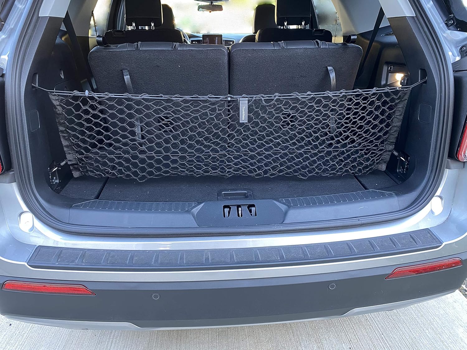 Envelope Style Trunk Mesh Cargo Net For Ford Explorer Base ST XLT 2020 - 2022 - Car Accessories - Premium Trunk Organizers and Storage - Cargo Net for SUV - Vehicle Carrier Organizer for Ford Explorer