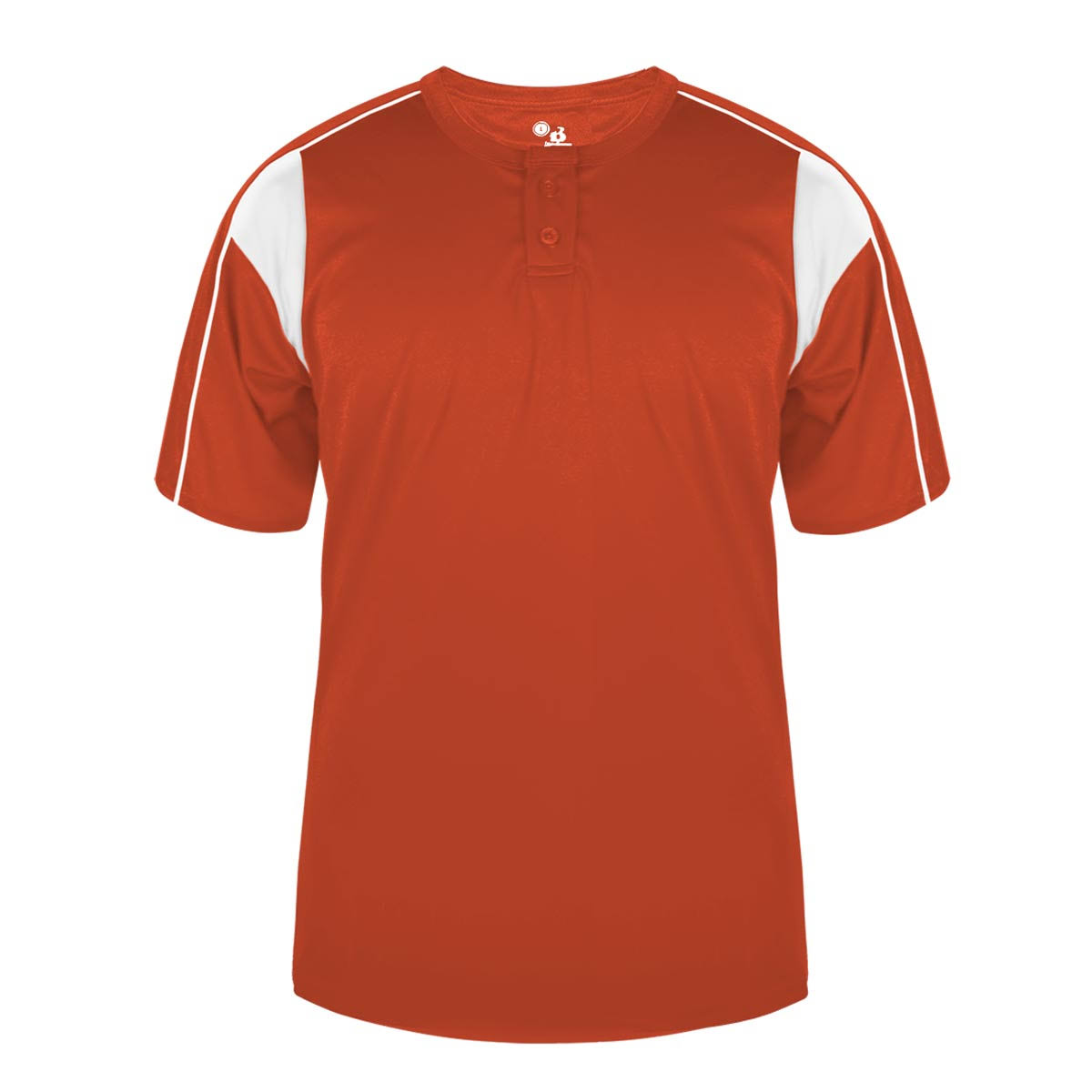 Badger Sport 7937 - Pro Placket - Burnt Orange/White, L