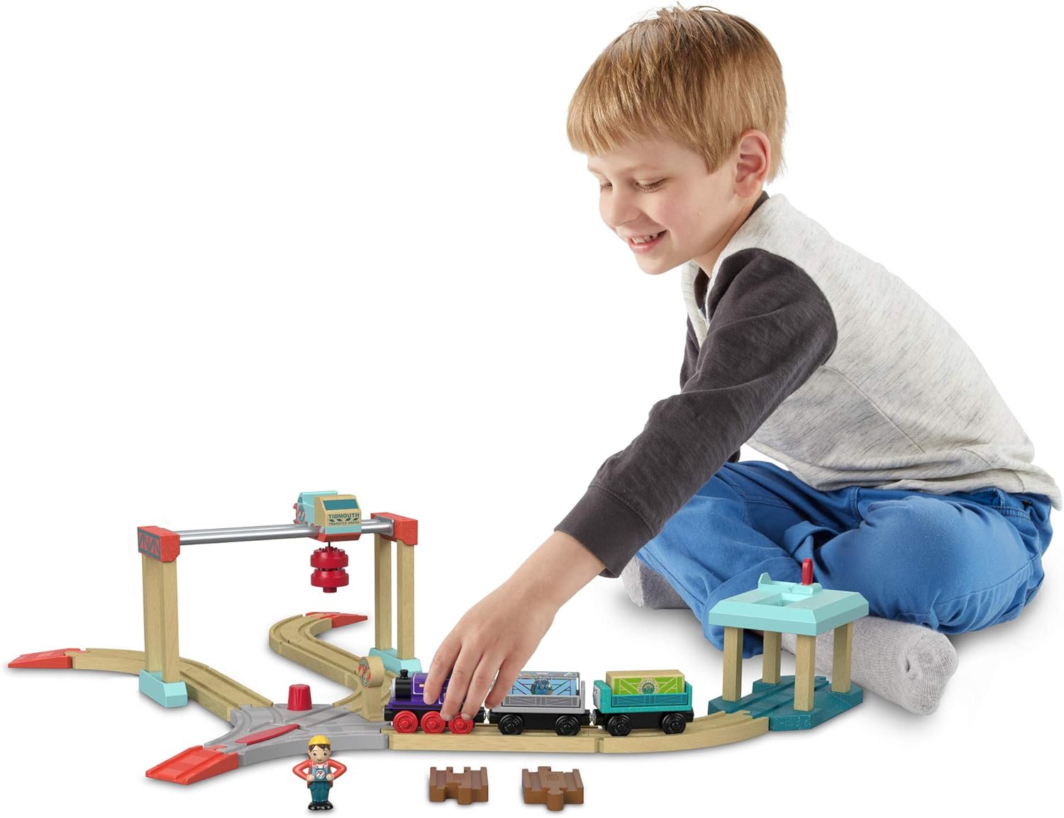 Thomas & Friends Wood, Lift & Load Cargo Set Pack of 2