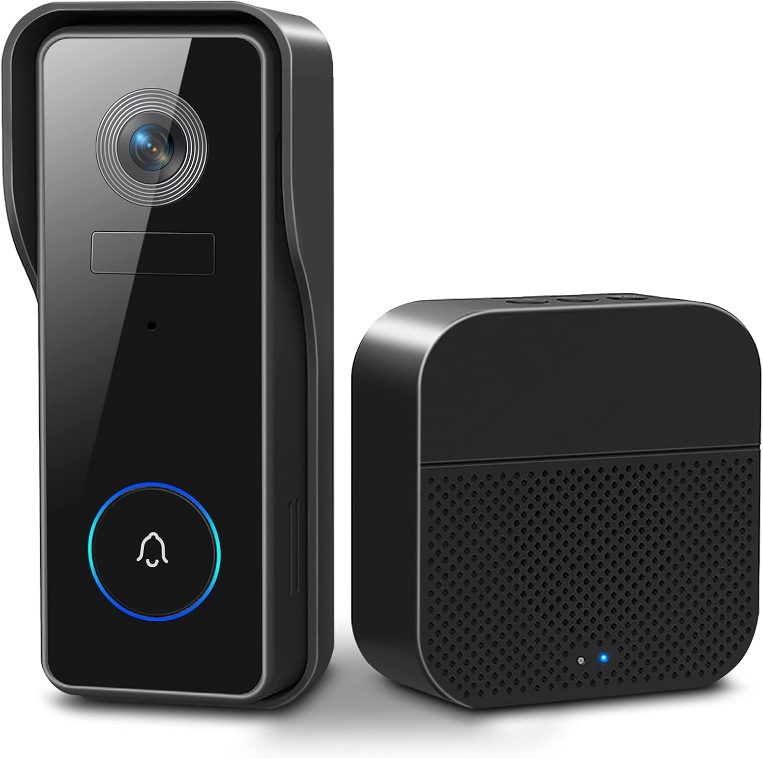 【2021 New】 WiFi Video Doorbell Camera, Morecam Wireless Doorbell Camera with Wireless Chime, 1080P HD, Motion Detection, Anti- Theft Alert, 2-Way Audio, Night Vision, Cloud & Local Storage(Optional) Pack of 2