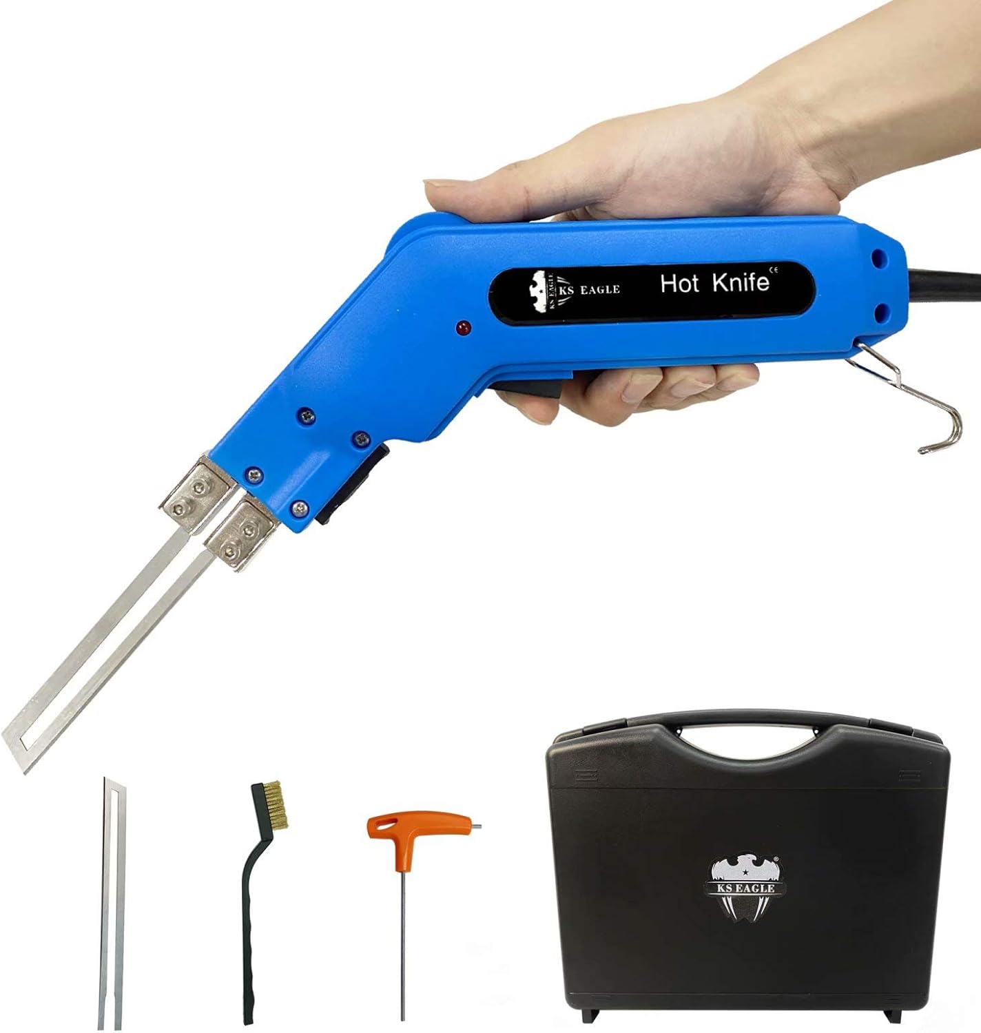 KS EAGLE Hot Knife Foam Cutter Electric Hot Knife (150W) Styrofoam Cutting Tool Kit- with Blades & Accessories