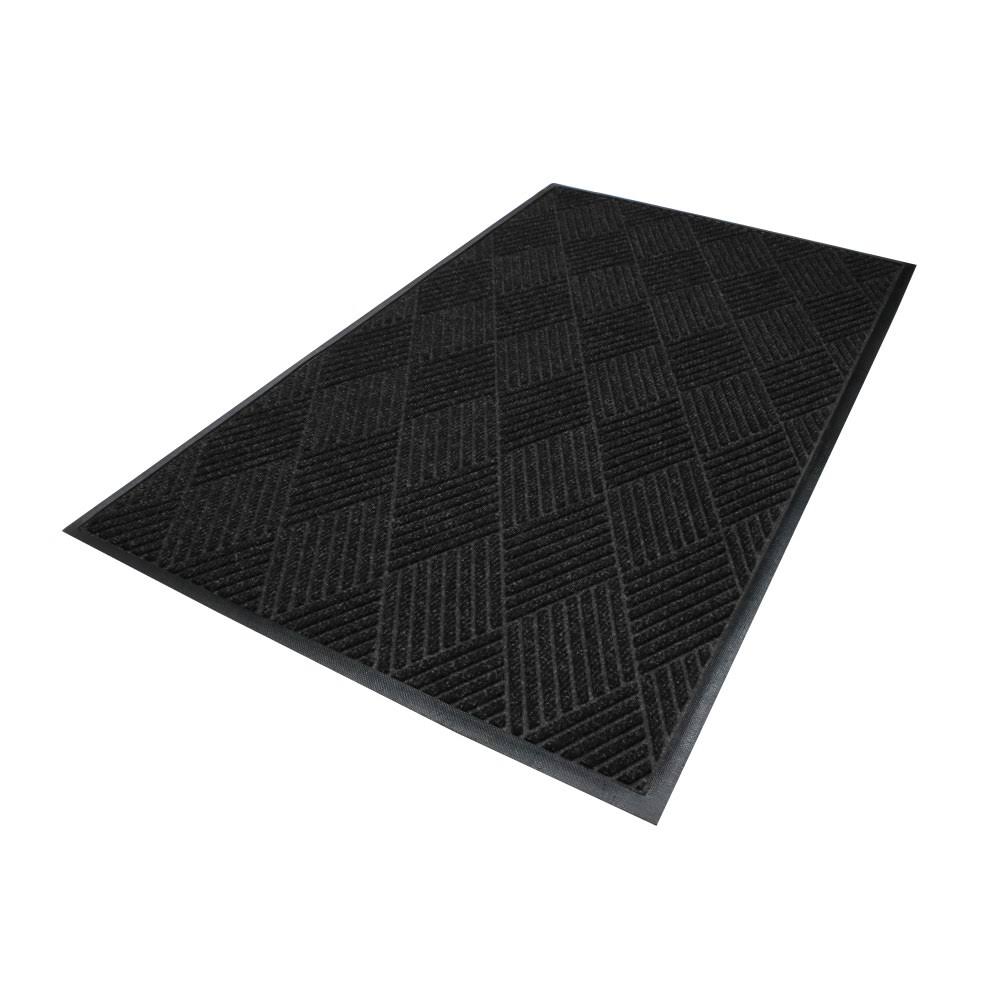 M+A Matting Waterhog Eco Premier Classic Floor Mat, 4&H x 6&W, Black Smoke