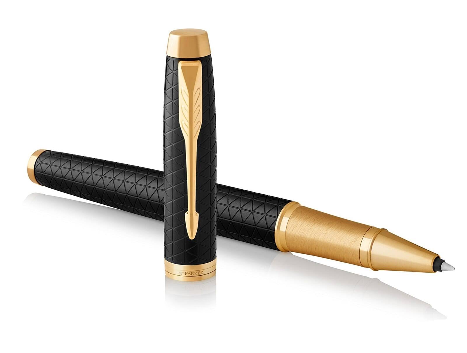 Black/Gold Parker Im Premium Rollerball Pen