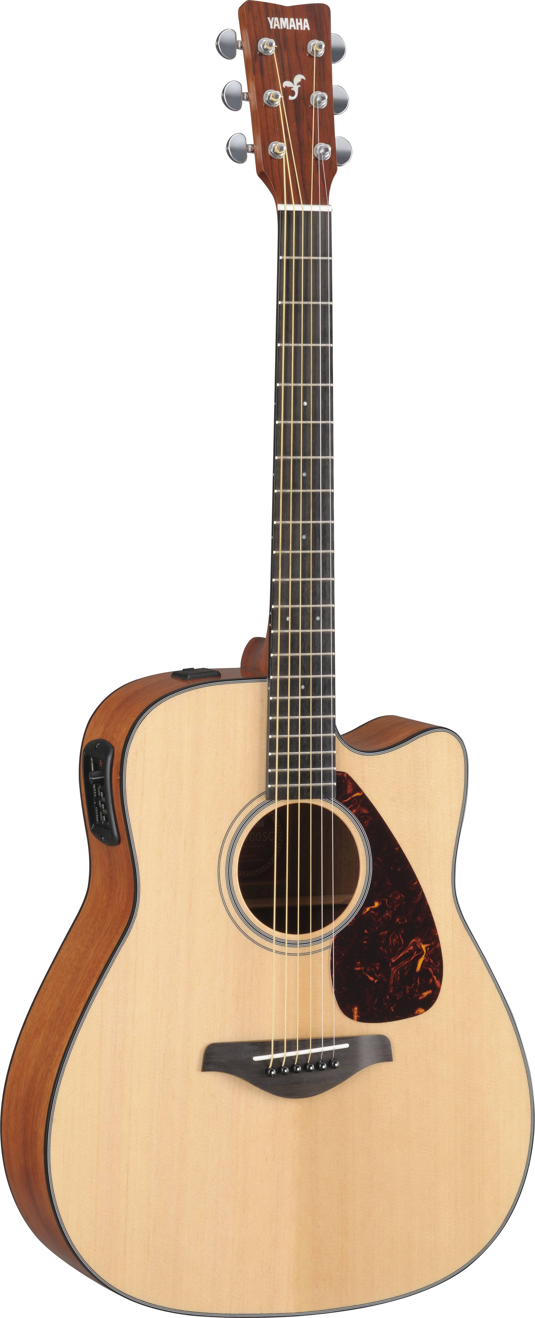Yamaha FGX700SC Cutaway Solid Top Acoustic/Electric Guitar Natural