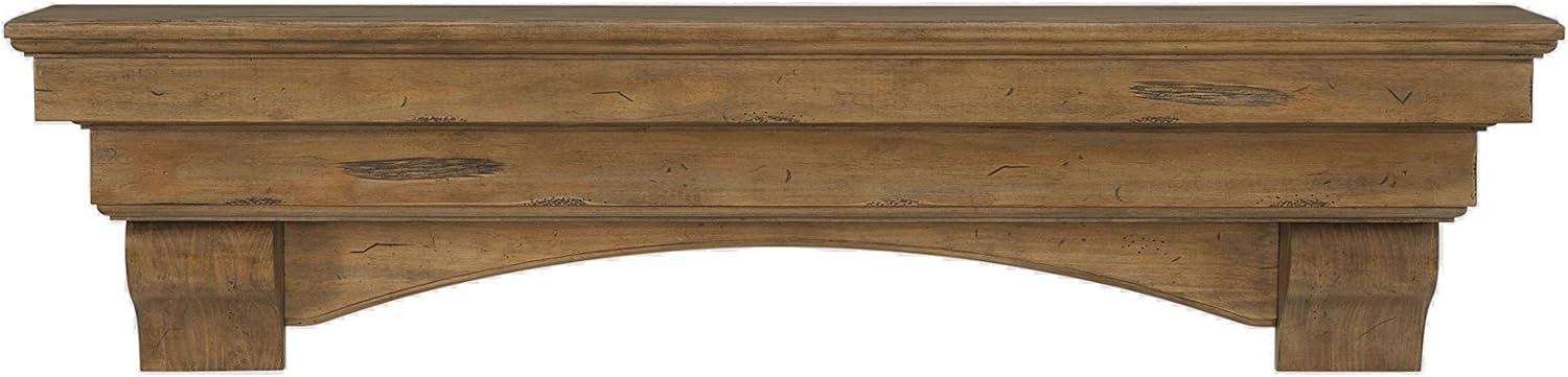 Pearl Mantels 412-60-50 Shenandoah Pine 60-Inch Fireplace Mantel Shelf, Rustic Medium